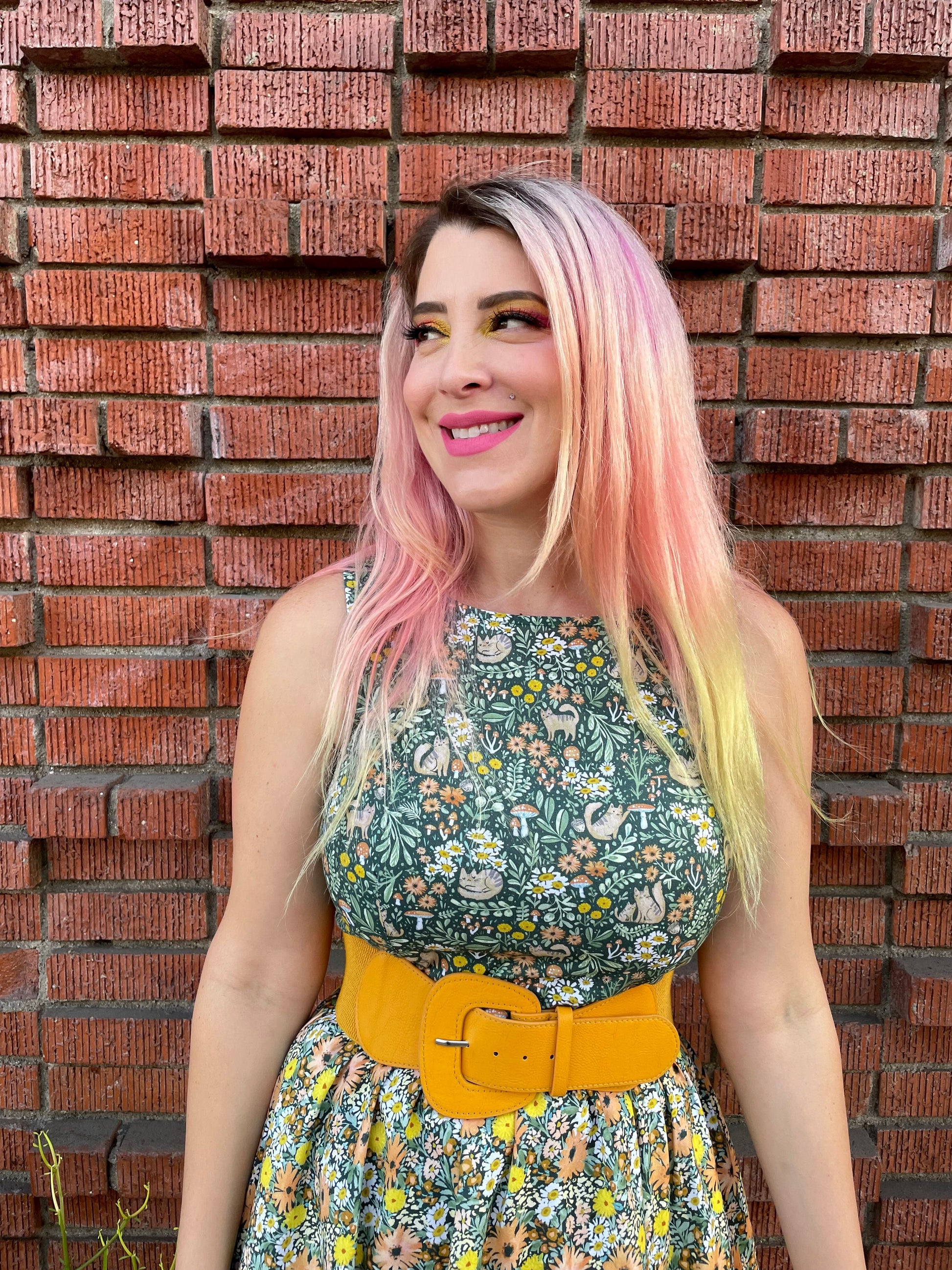 Cats in the Fields Twofer Dress - Concordia Style Boutique