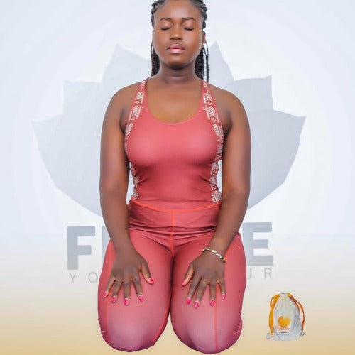 Brown nude onesie Yoga jumpsuit - Workout Unitard - Afua - Concordia Style Boutique