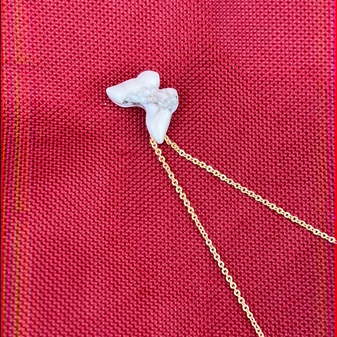 Butterfly Crystal necklace - Elegant Gold gemstone necklace - Concordia Style Boutique