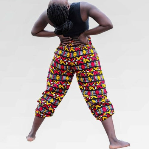 Abi African print Yoga pants - Harem pants - Concordia Style Boutique