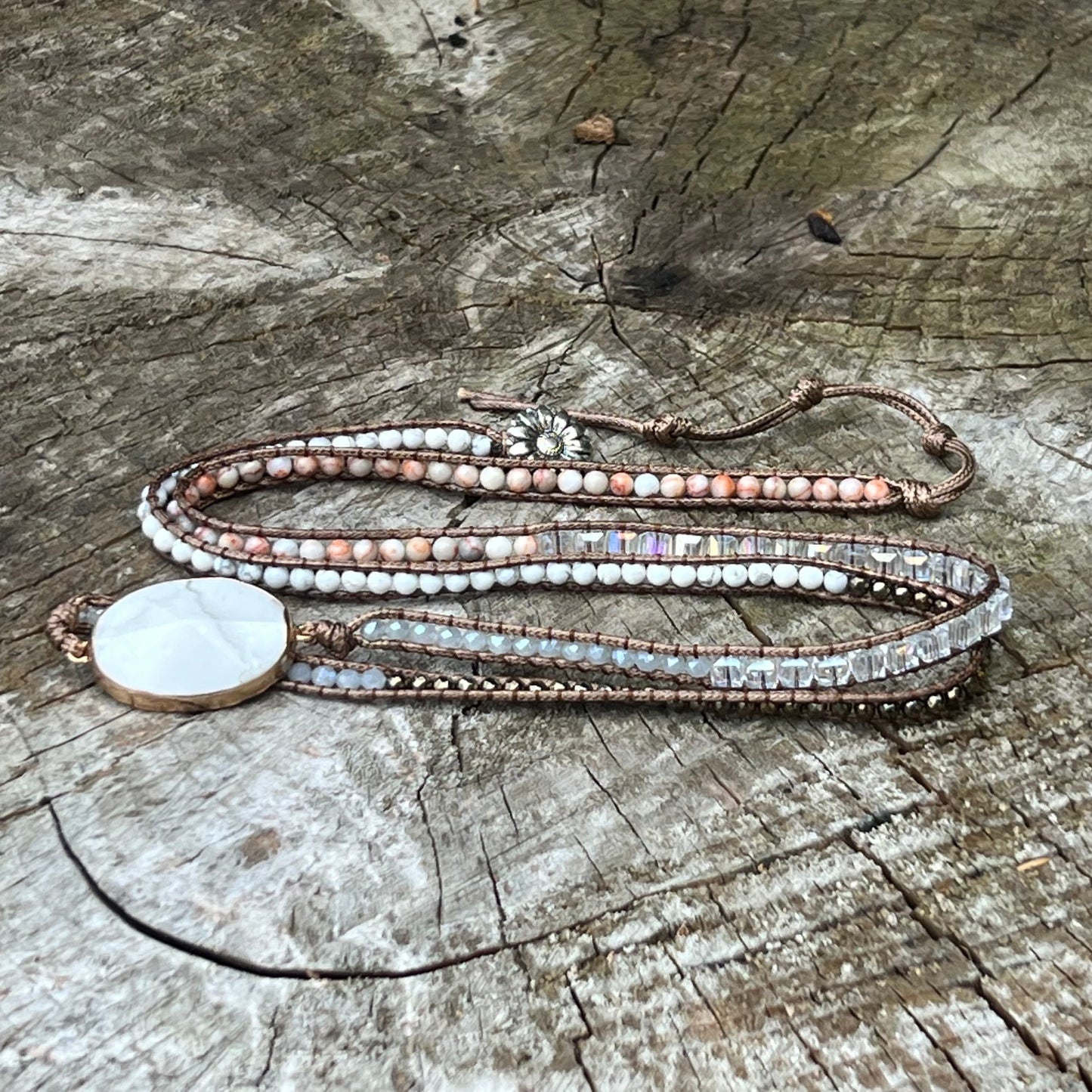 White Turquoise "Soothe Your Nerves" Bracelet