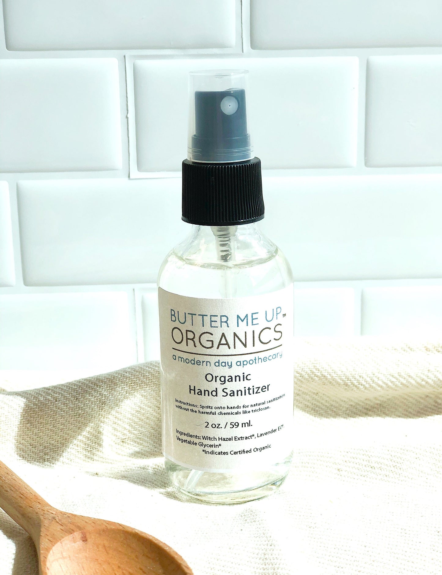 Organic Hand Sanitizer Triclosan Free / Organic Sanitizer / Butter Me UP Organics - Concordia Style Boutique