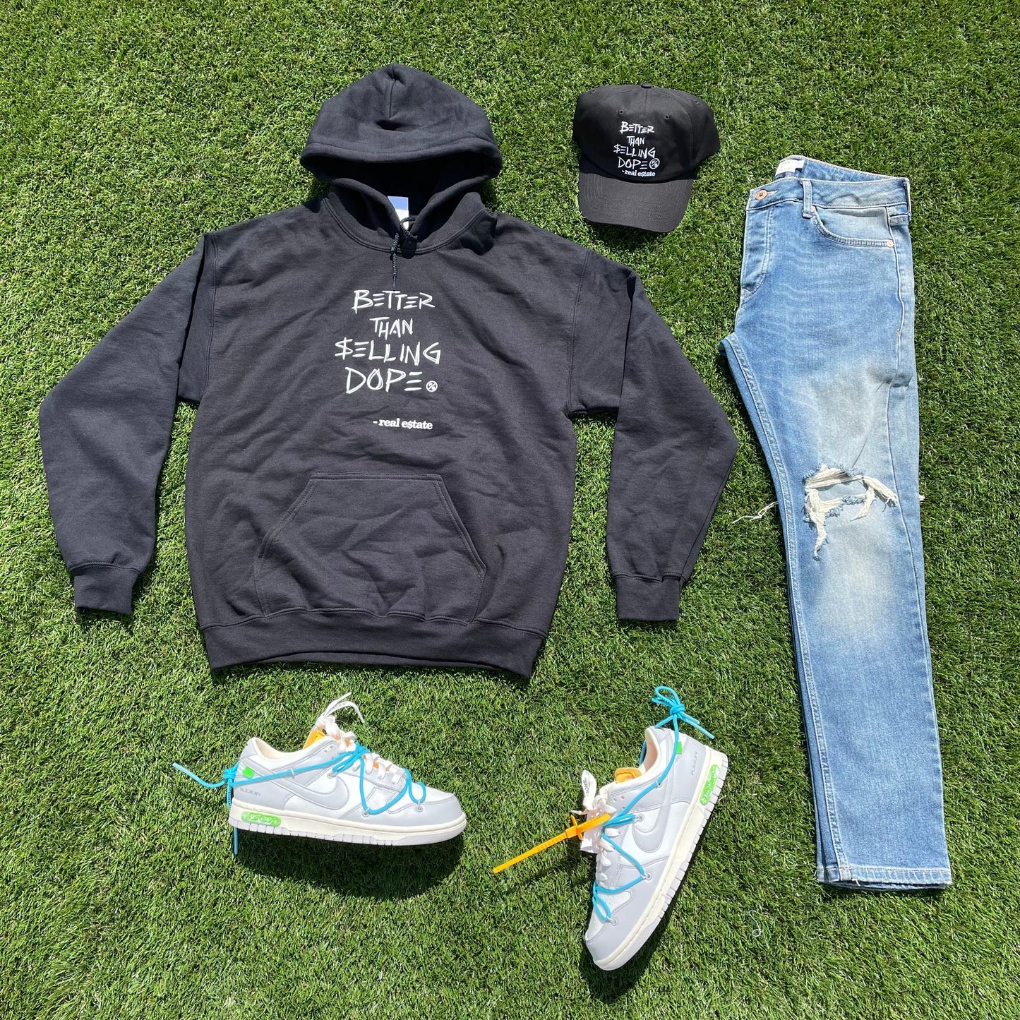 Better Than Selling Dope - Real Estate (Hoodies - BLK) - Concordia Style Boutique