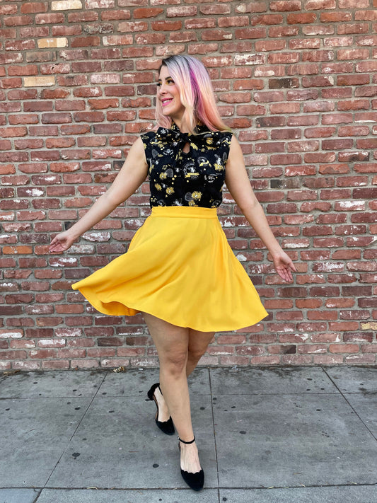 Marigold Skater Skirt - Concordia Style Boutique