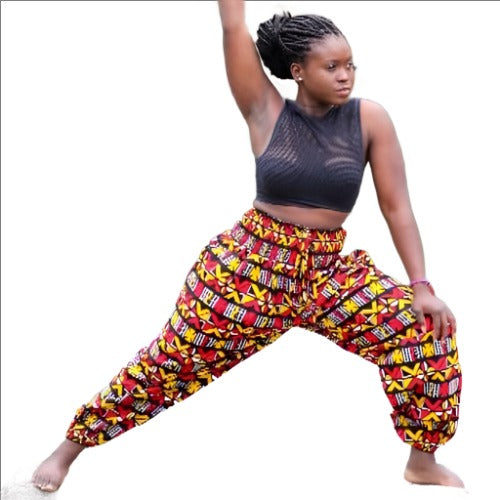 Abi African print Yoga pants - Harem pants - Concordia Style Boutique