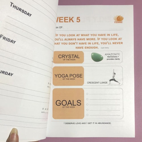 New Year New Me planner - Conscious & Yoga journal - Concordia Style Boutique