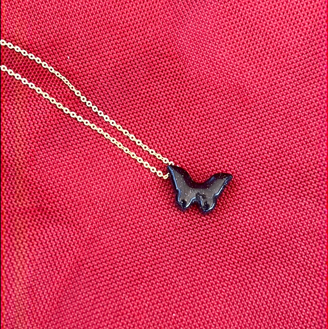 Butterfly Crystal necklace - Elegant Gold gemstone necklace - Concordia Style Boutique