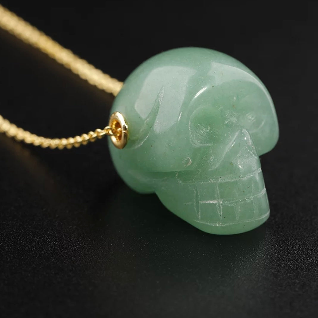 Skull Crystal pendant necklace - Unisex - Concordia Style Boutique