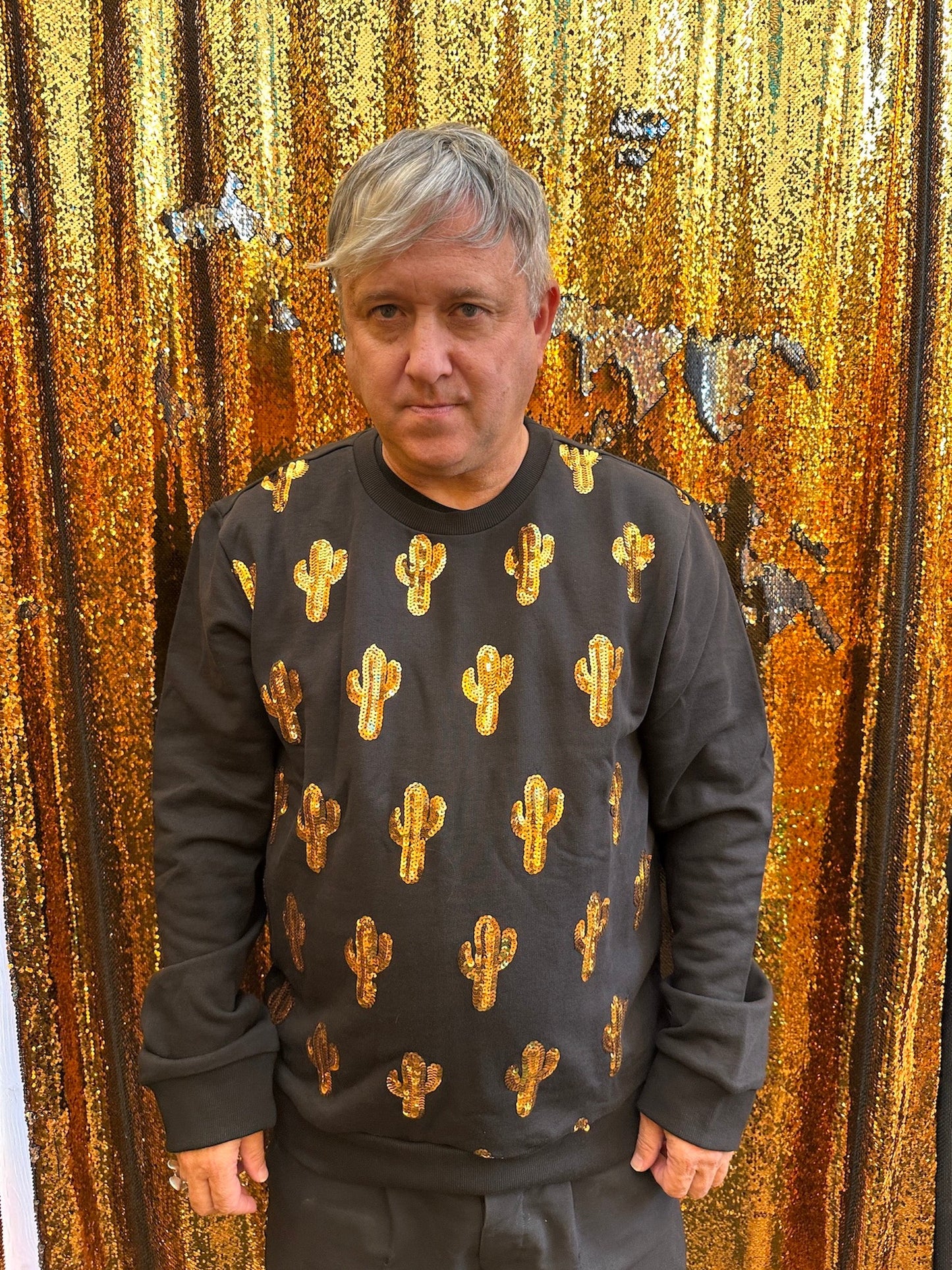 "Any Old  Iron" - Mens Small Cactus Sweatshirt - Premium Clothing from Any Old Iron - Just $110! Shop now at Concordia Style Boutique