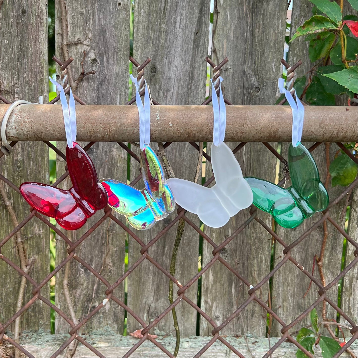 Crystal Butterfly Hanging Ornament Holiday Decor