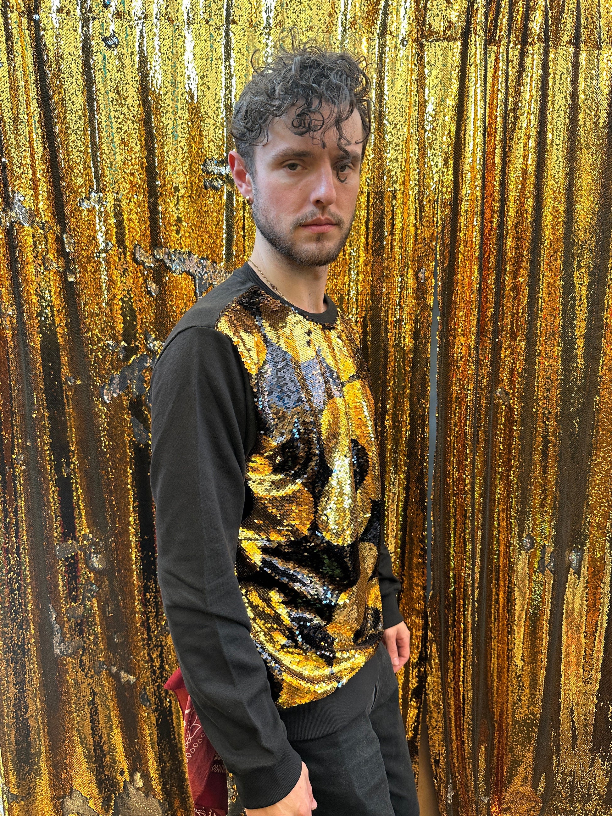 "Any Old  Iron" - Mens Golden Quant Sweatshirt - Premium Clothing from Any Old Iron - Just $120! Shop now at Concordia Style Boutique