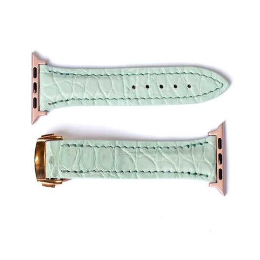 Apple Watch Band, Mint Matte Alligator