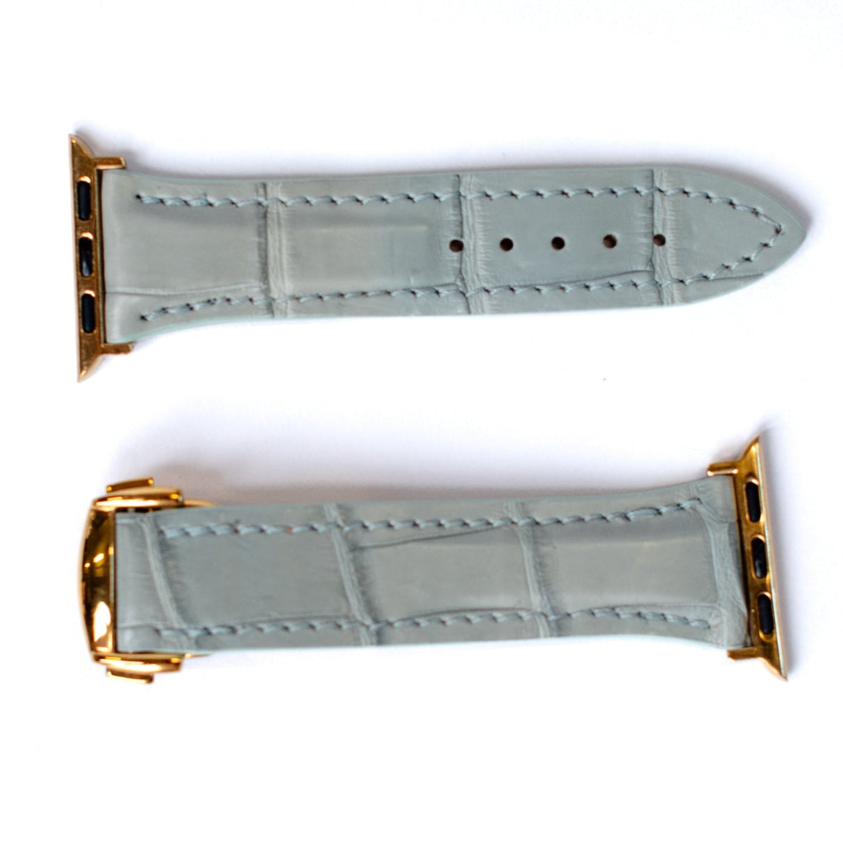 Apple Watch Band, Sky Powder Matte Alligator