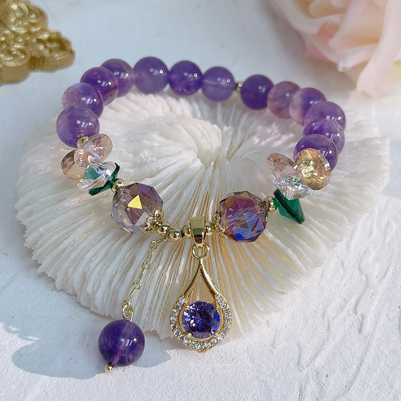 HEALING AMETHYST BRACELET (ADJUSTABLE) - Concordia Style Boutique