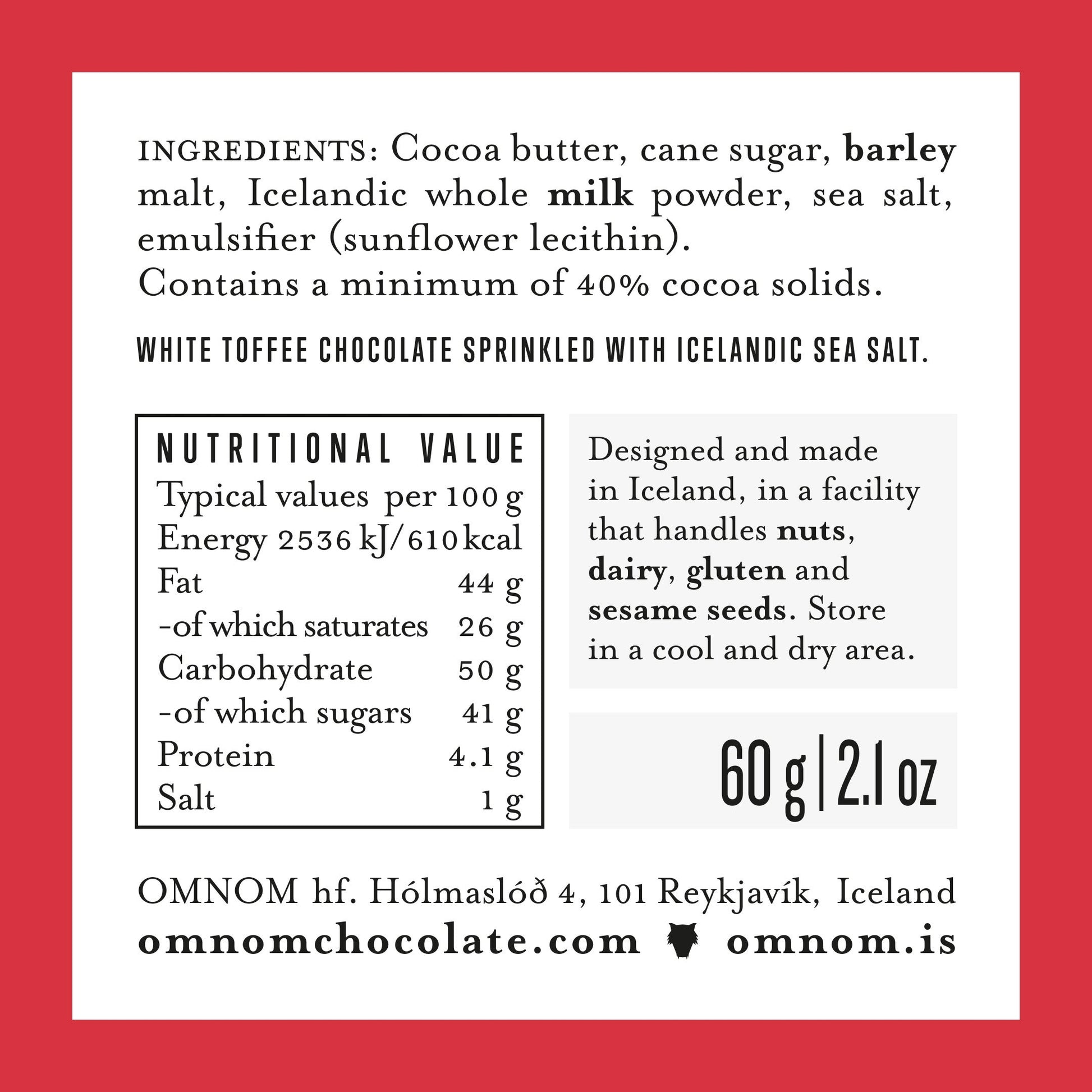 Chocolate - Sea Salted Toffee - Concordia Style Boutique