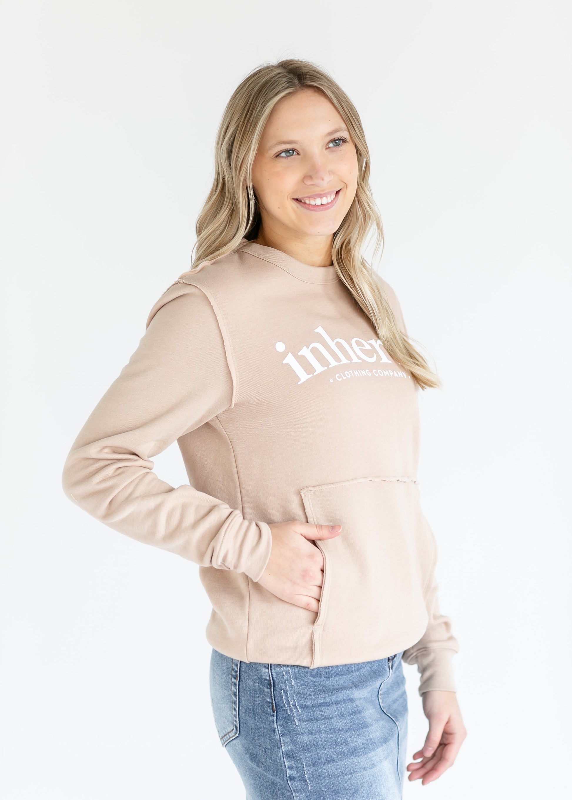 Inherit Raw Edge Crewneck Sweatshirt - Concordia Style Boutique
