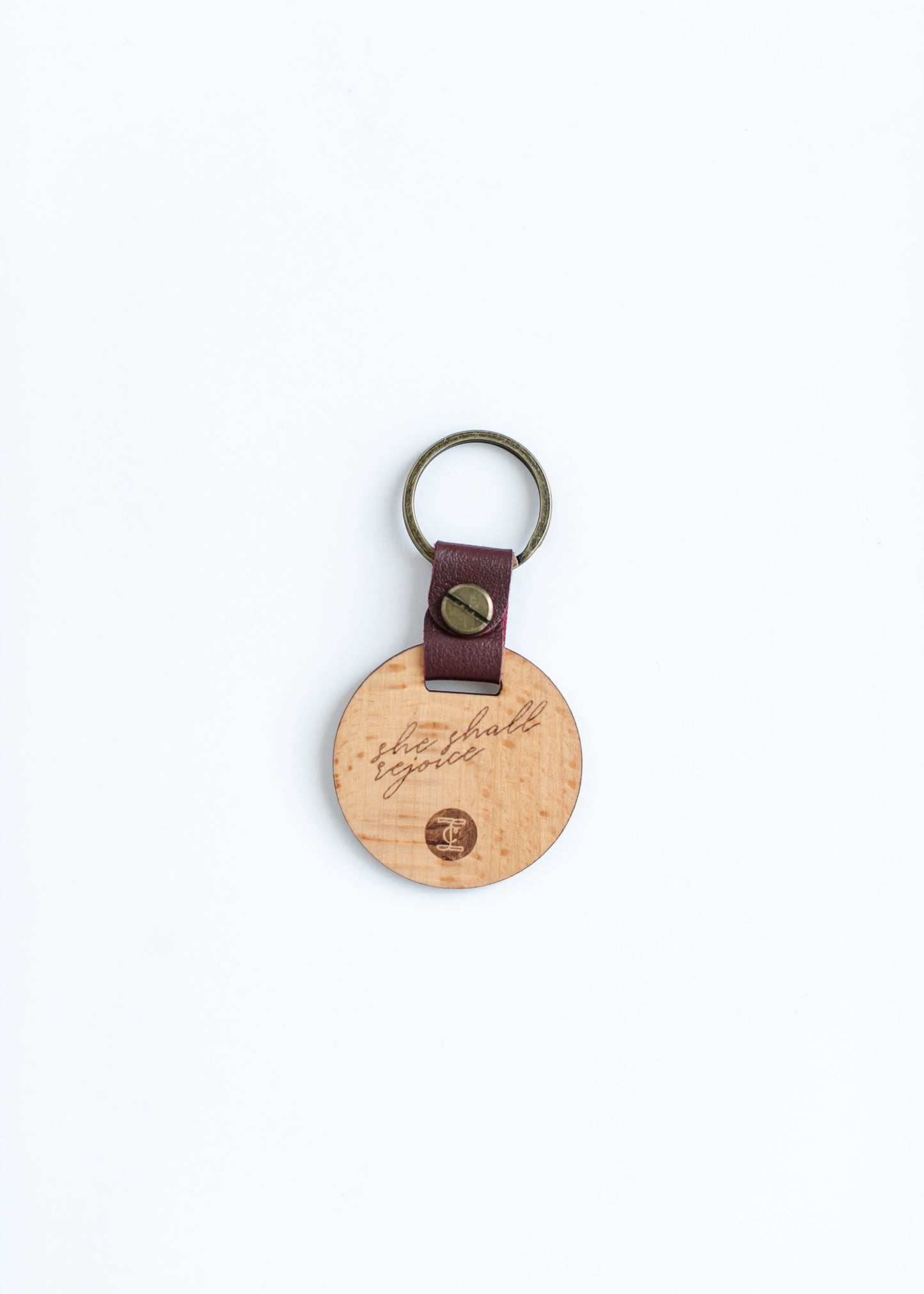 Inherit Rejoice Wood Keychain - Concordia Style Boutique