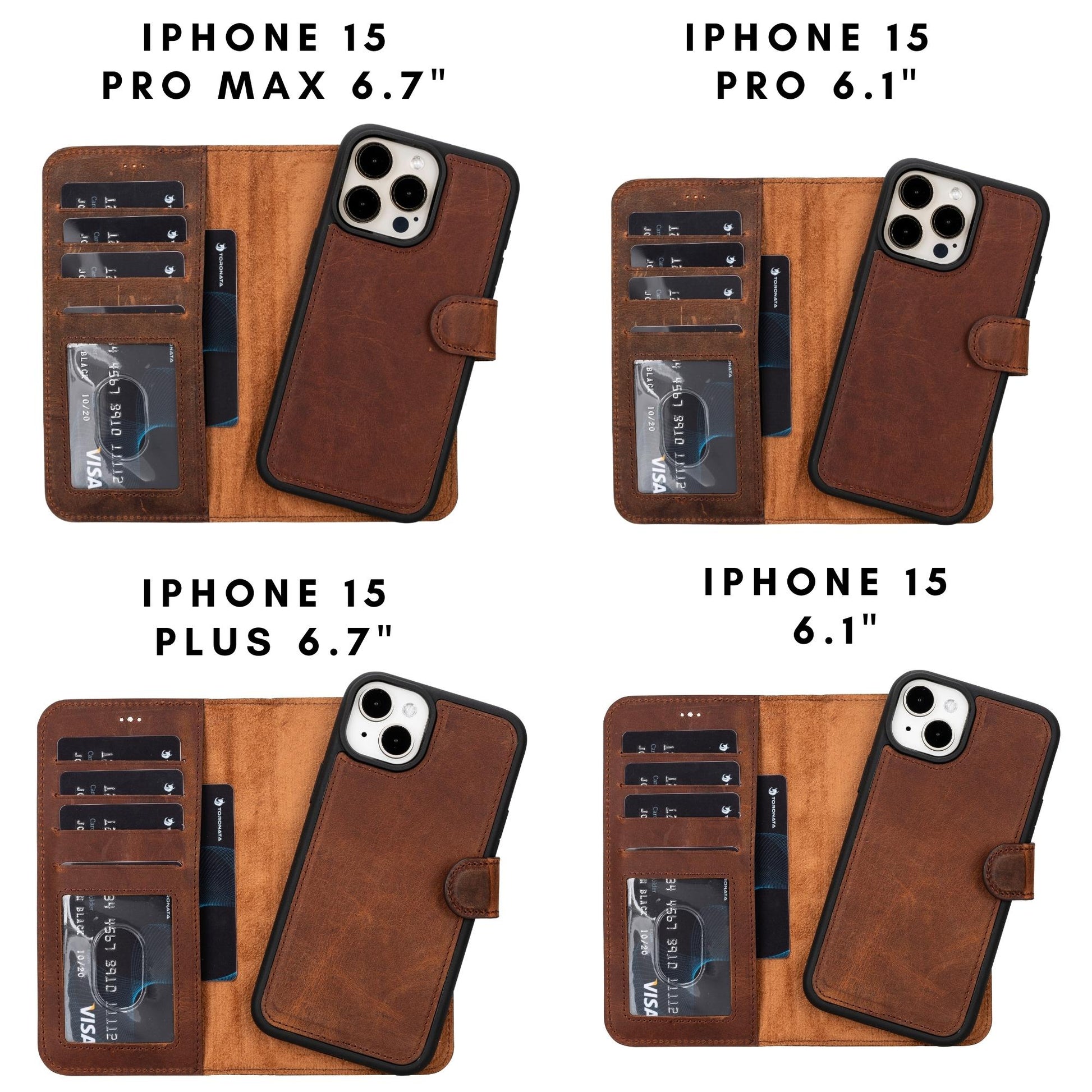 Casper Leather iPhone 15 Series Wallet Case - Concordia Style Boutique