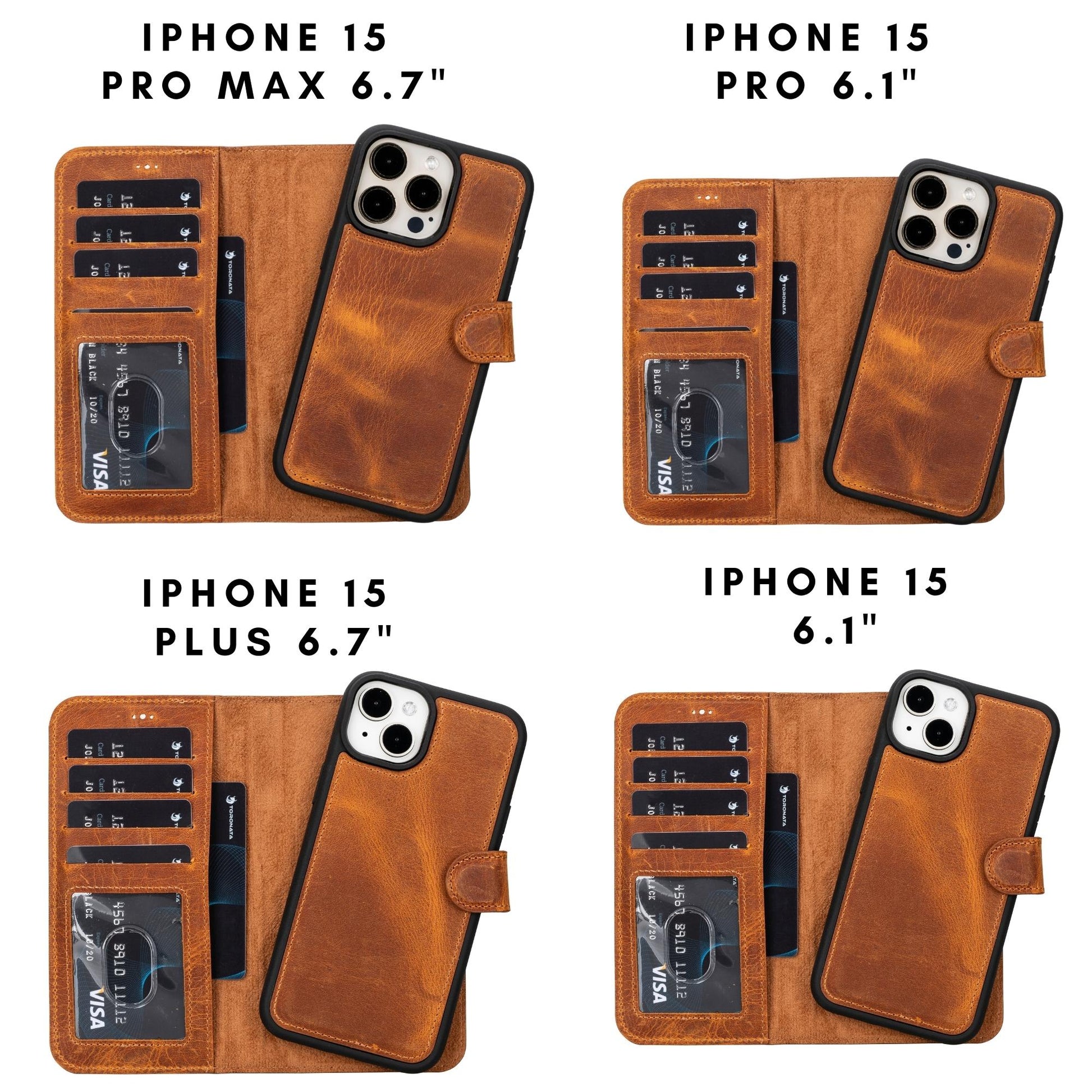 Casper Leather iPhone 15 Series Wallet Case - Concordia Style Boutique