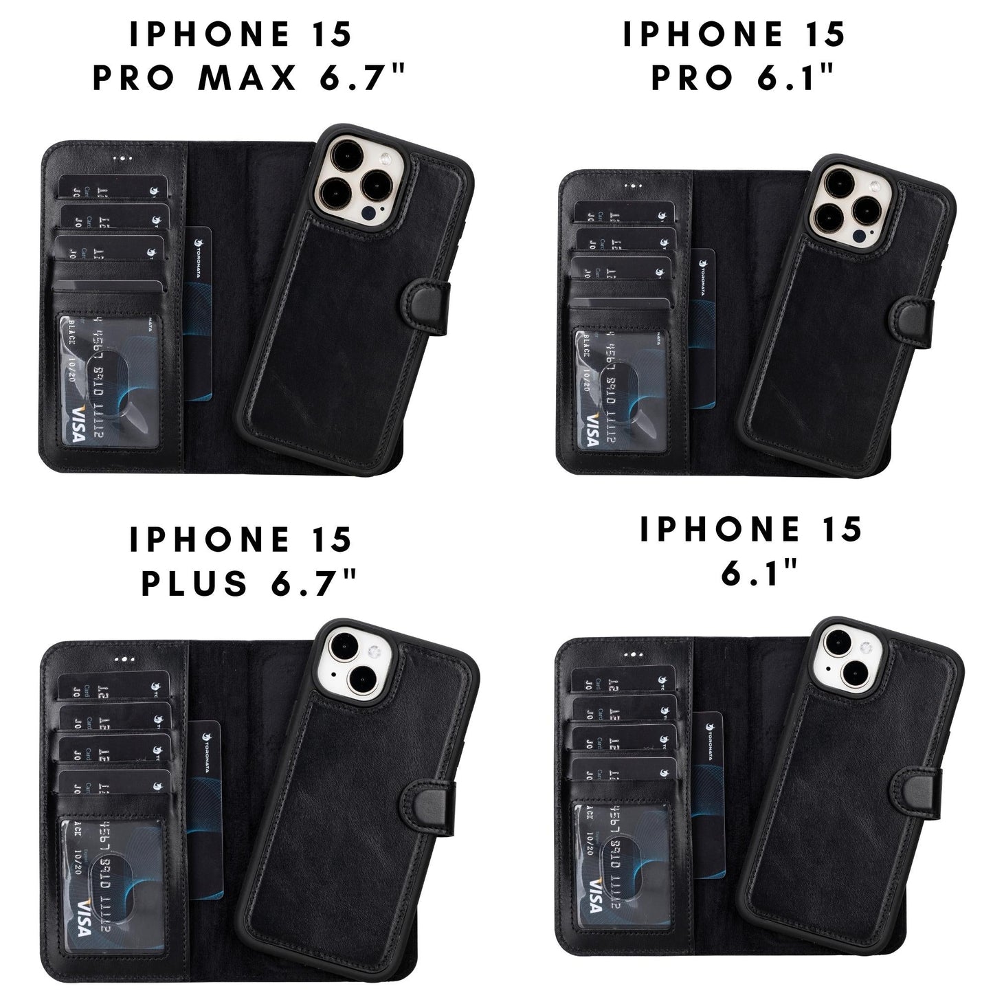 Casper Leather iPhone 15 Series Wallet Case - Concordia Style Boutique