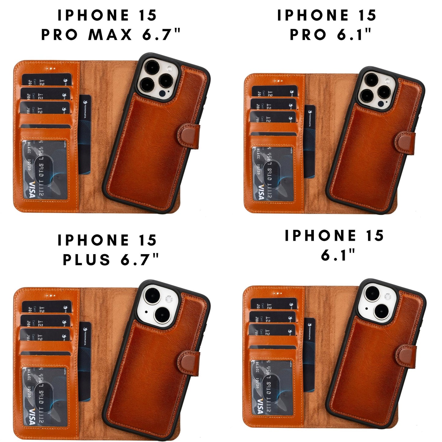 Casper Leather iPhone 15 Series Wallet Case - Concordia Style Boutique