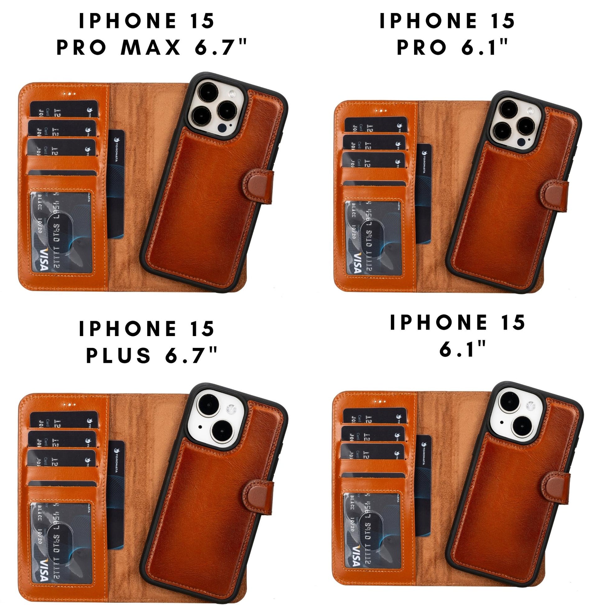 Casper Leather iPhone 15 Series Wallet Case - Concordia Style Boutique