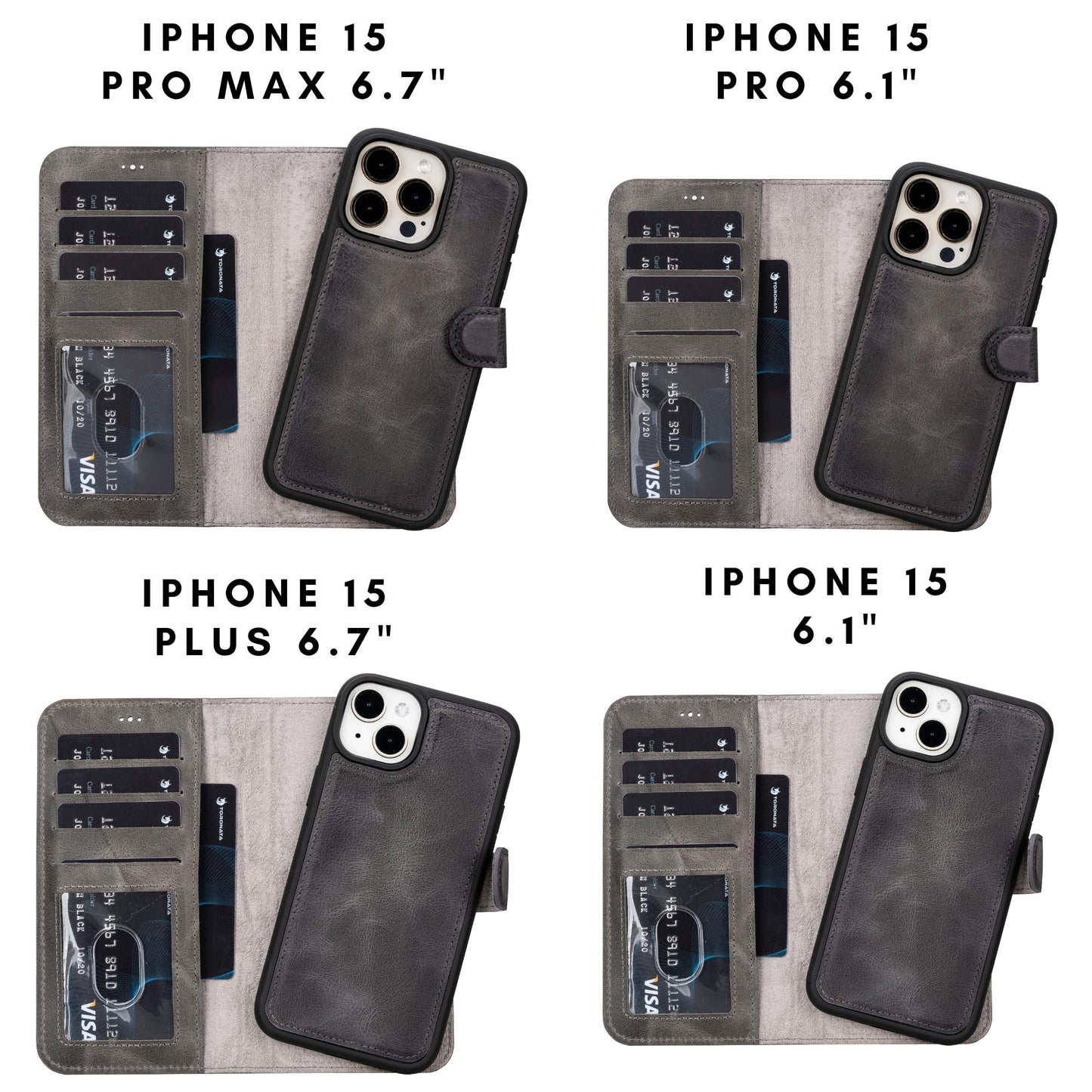 Casper Leather iPhone 15 Series Wallet Case - Concordia Style Boutique