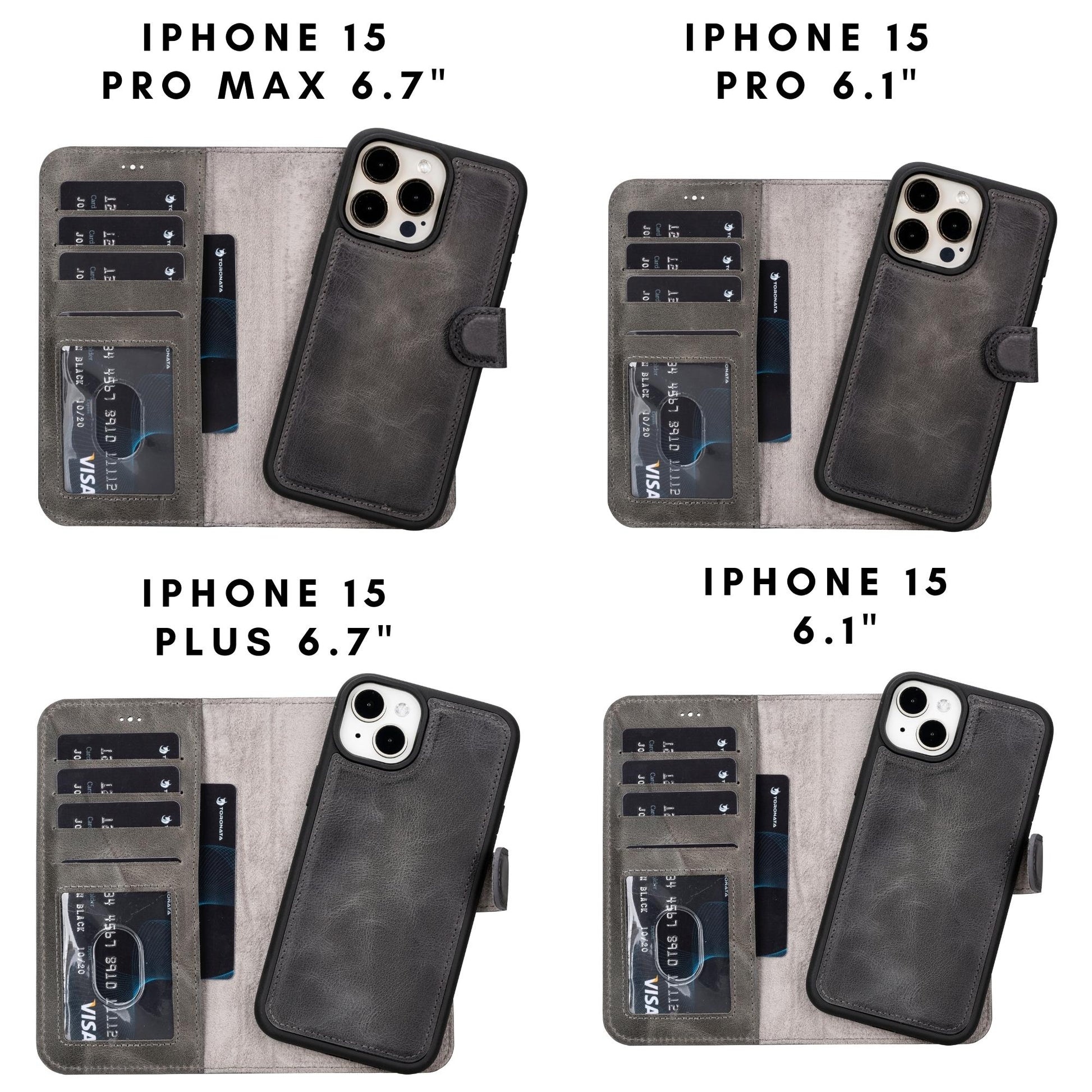 Casper Leather iPhone 15 Series Wallet Case - Concordia Style Boutique