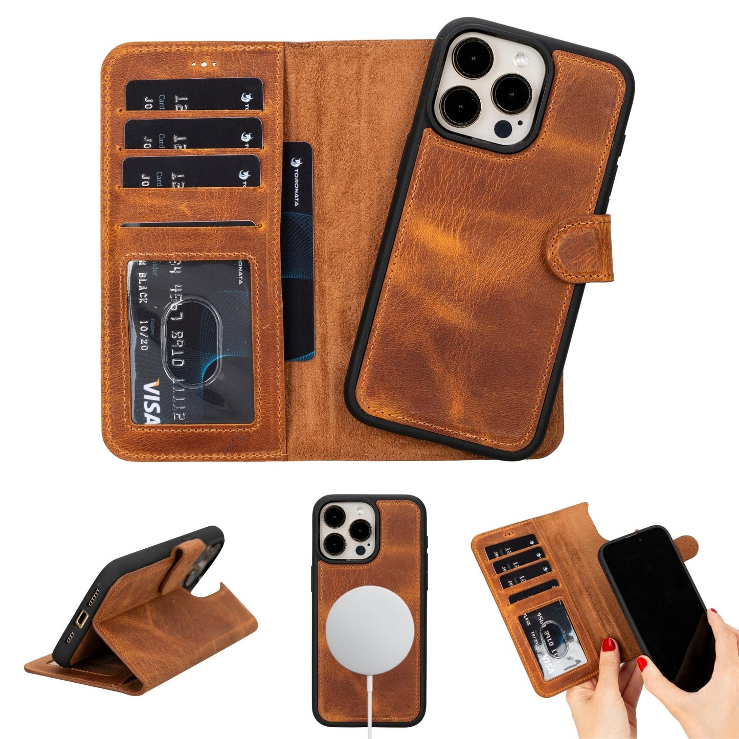 Casper Leather iPhone 15 Series Wallet Case - Concordia Style Boutique
