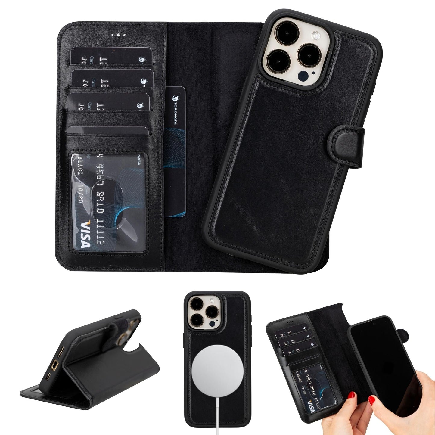 Casper Leather iPhone 15 Series Wallet Case - Concordia Style Boutique