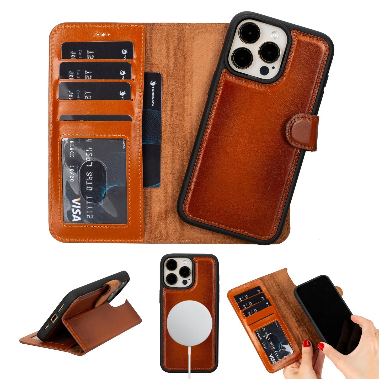 Casper Leather iPhone 15 Series Wallet Case - Concordia Style Boutique