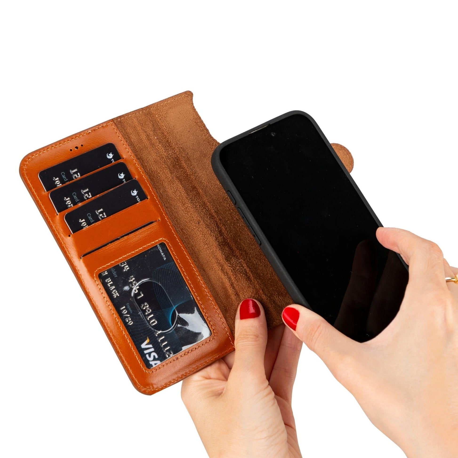 Casper Leather iPhone 15 Series Wallet Case - Concordia Style Boutique