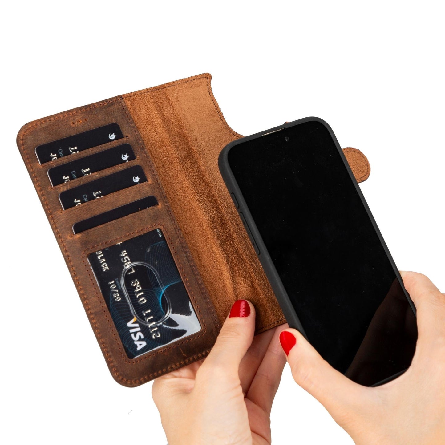 Casper Leather iPhone 15 Series Wallet Case - Concordia Style Boutique