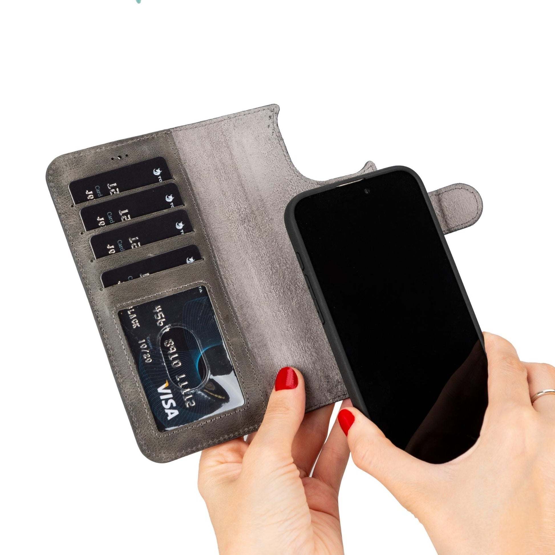 Casper Leather iPhone 15 Series Wallet Case - Concordia Style Boutique