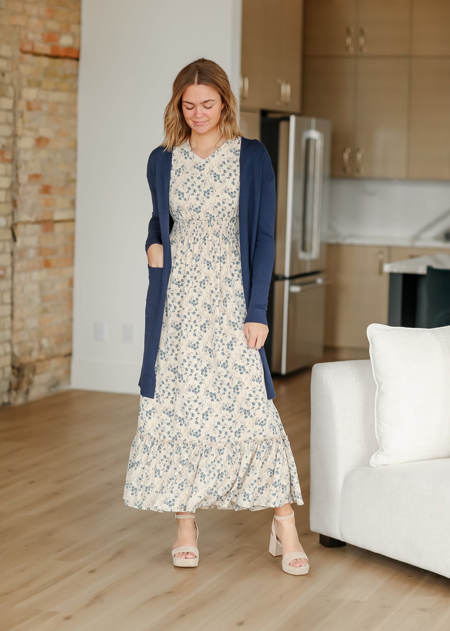 Isabella V-Neck Floral Maxi Dress