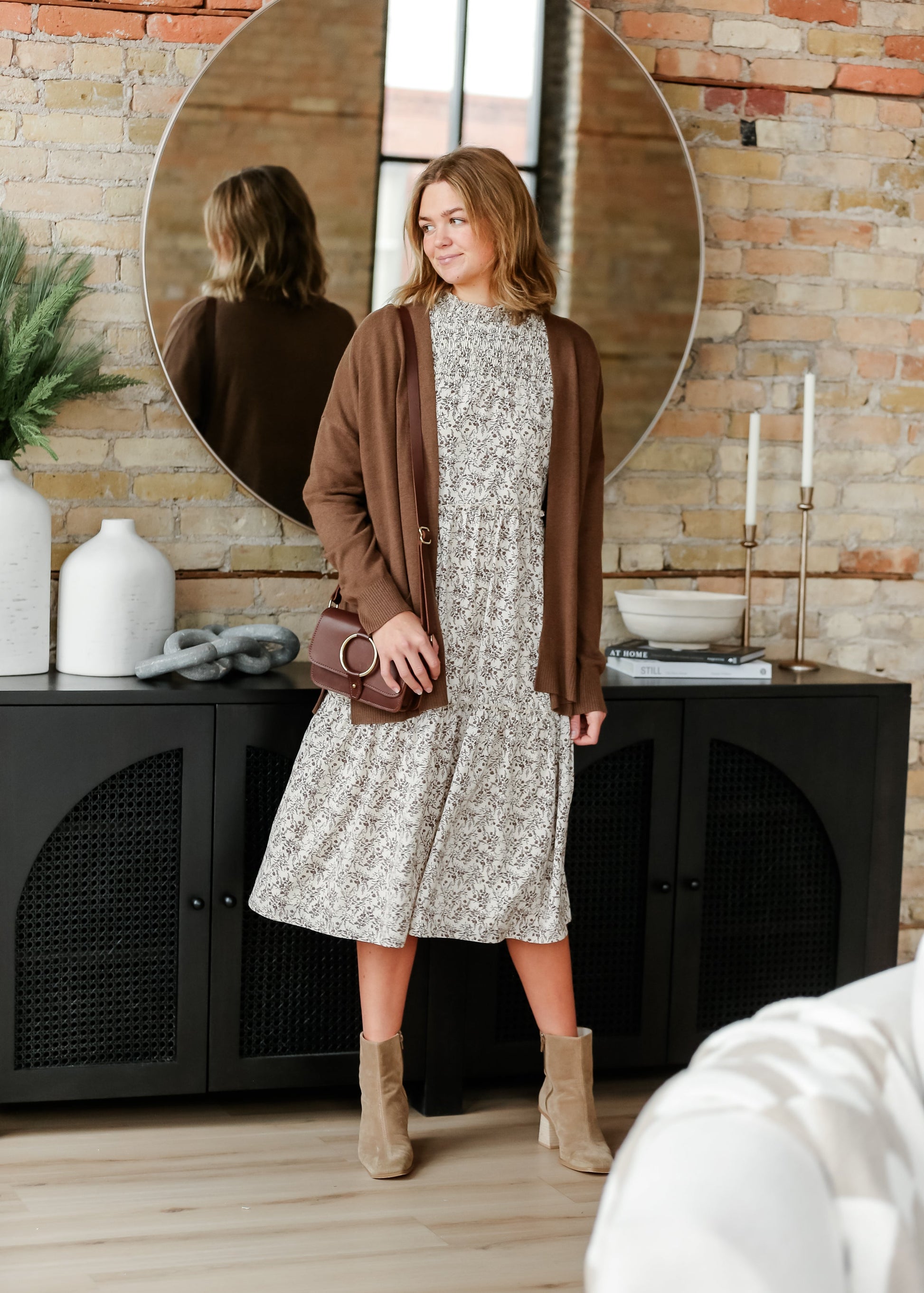 Isla 3/4 Sleeve Midi Dress - Concordia Style Boutique