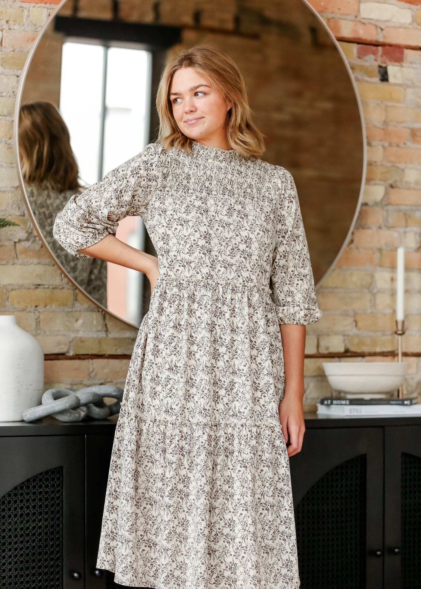 Isla 3/4 Sleeve Midi Dress - Concordia Style Boutique