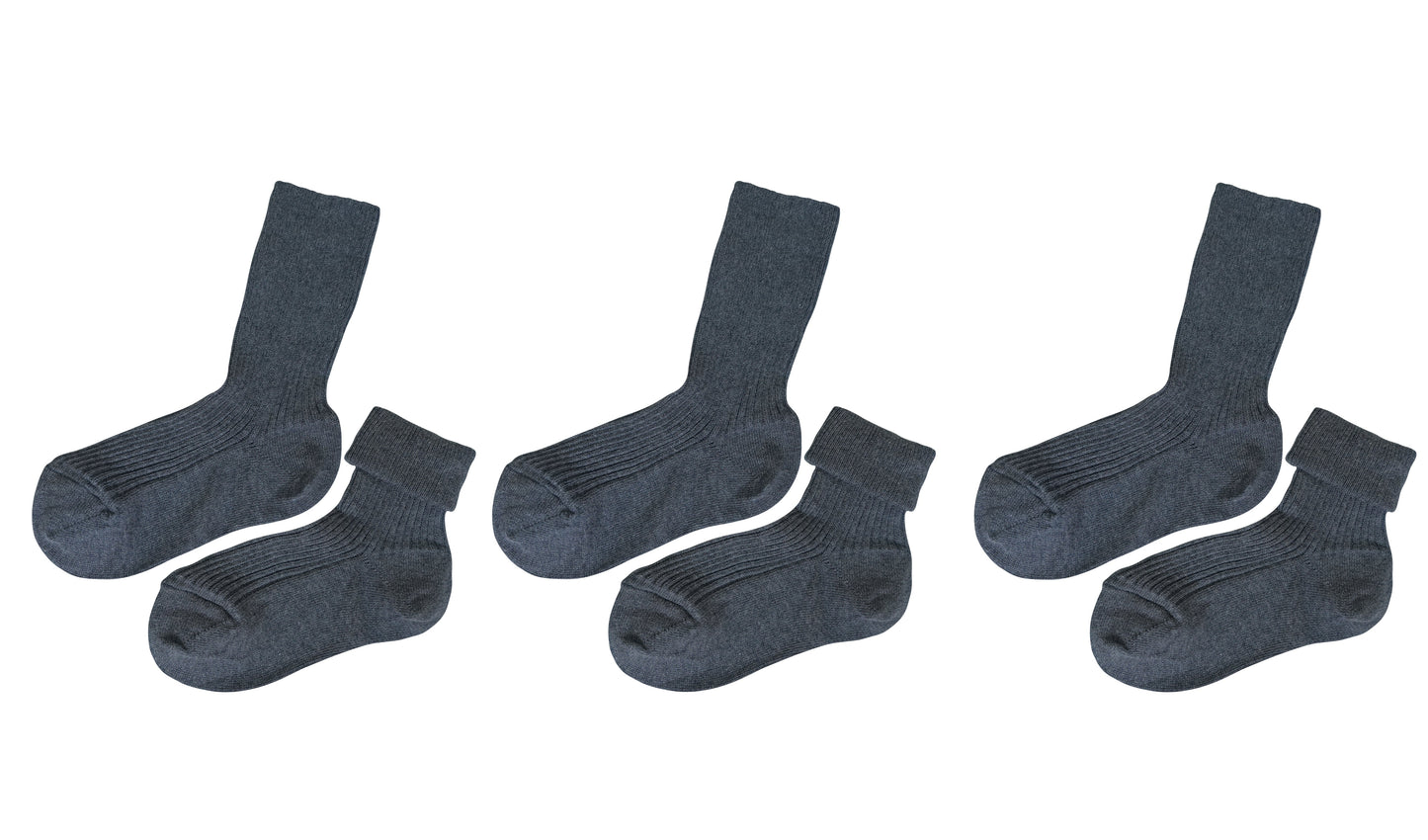 tittimitti® 100% Organic Cotton Kid's Socks (3-Pack) – Made in Italy, Unisex, Soft & Breathable for Boys & Girls.