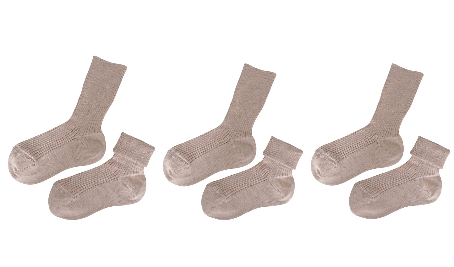 tittimitti® 100% Organic Cotton Kid's Socks (3-Pack) – Made in Italy, Unisex, Soft & Breathable for Boys & Girls.