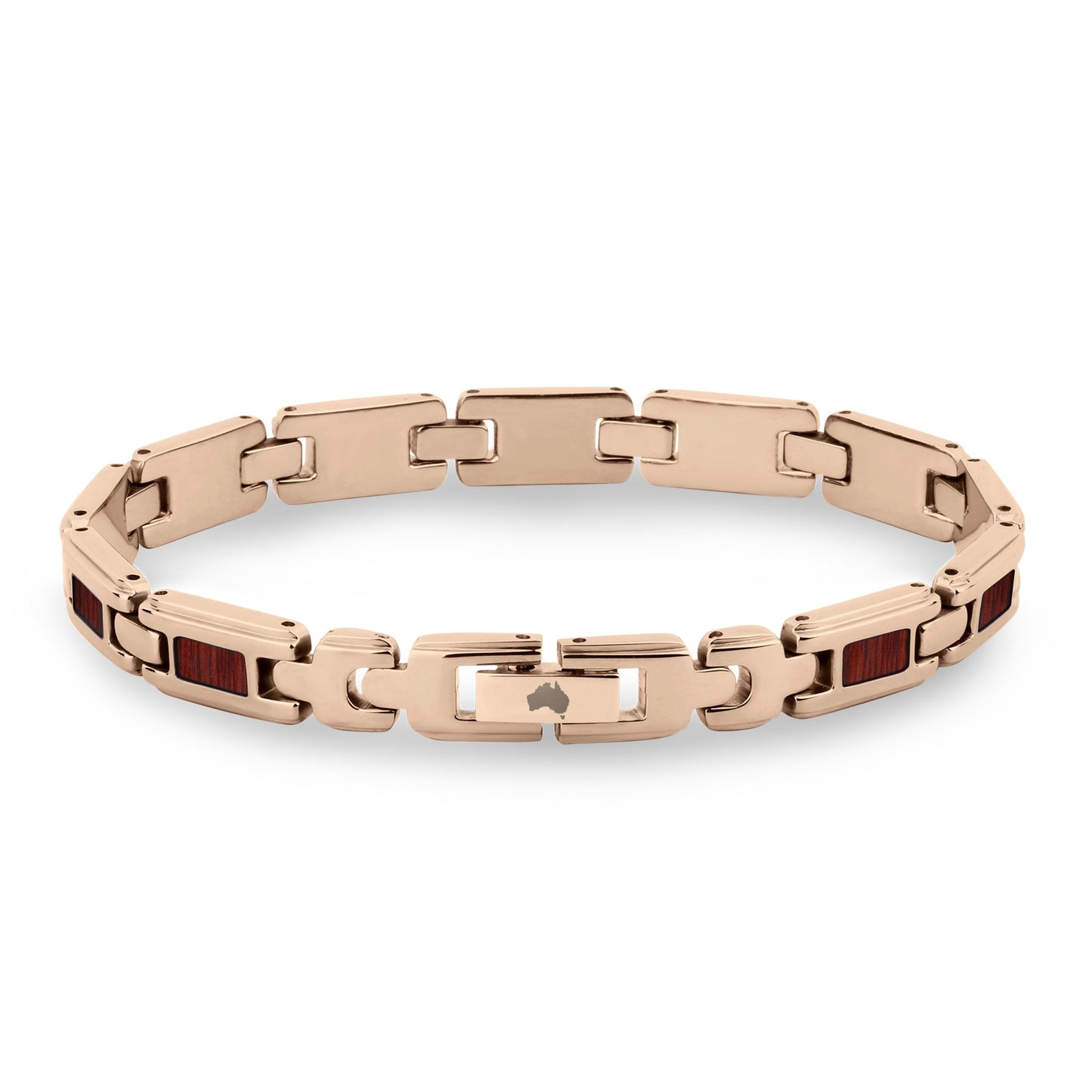 Jarrah Ladies Link Bracelet - Rose Gold