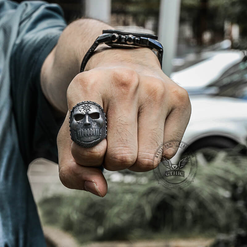 Jay Mask Stainless Steel Slipknot Ring
