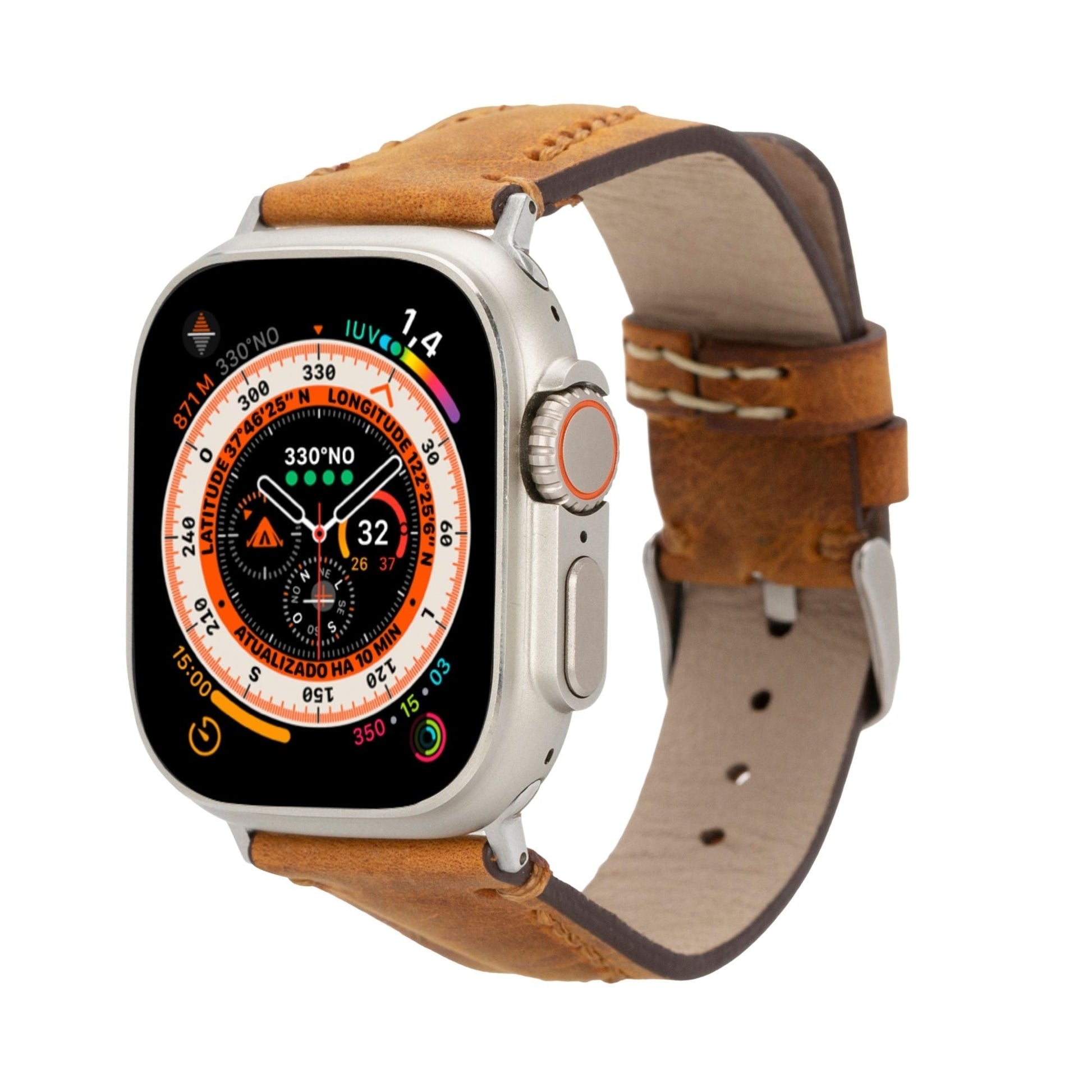 Jeffrey Leather Bands for Apple Watch 9, Ultra 2 & SE - Concordia Style Boutique
