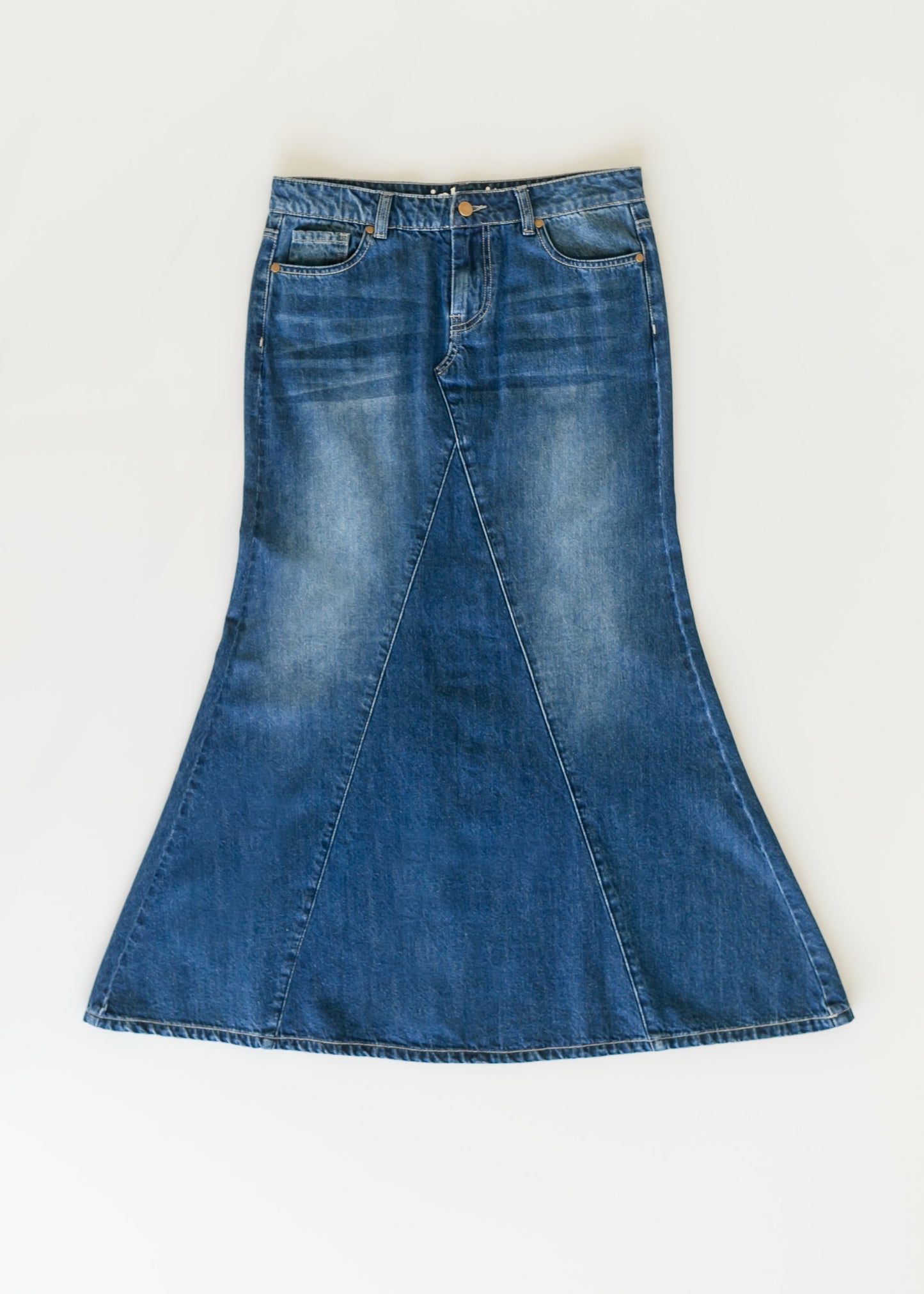 Jennifer A-Line Long Denim Skirt - Concordia Style Boutique