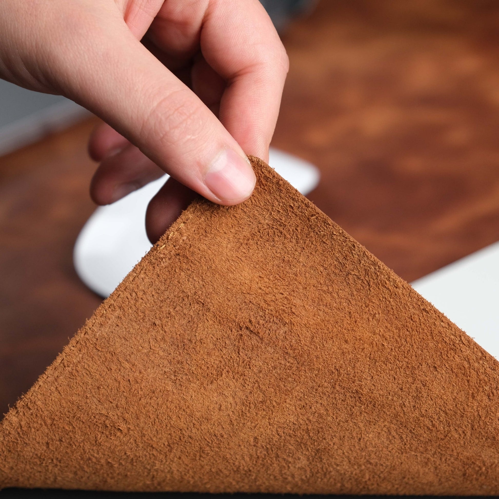 Jersey Antic Tan Leather Desk Pad for Office and Home - Concordia Style Boutique