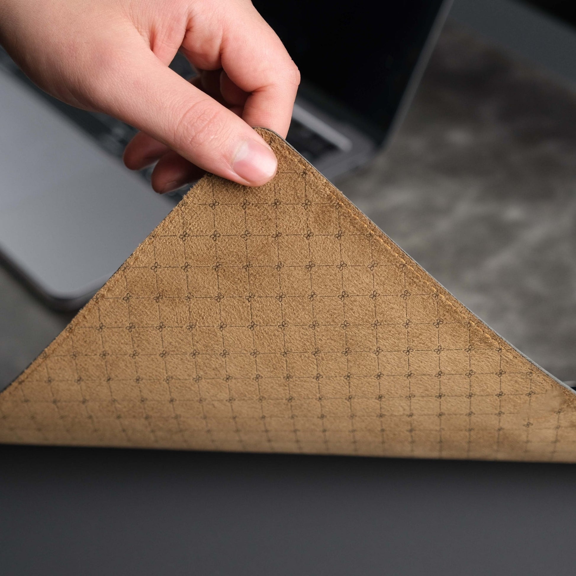 Jersey Grey Leather Desk Pad for Office and Home - Concordia Style Boutique