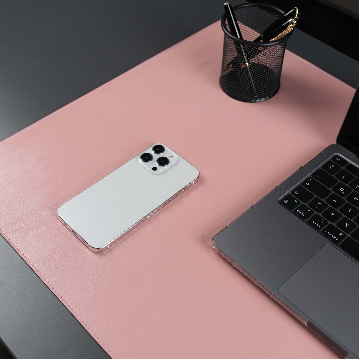 Jersey Pink Leather Desk Pad for Office and Home - Concordia Style Boutique