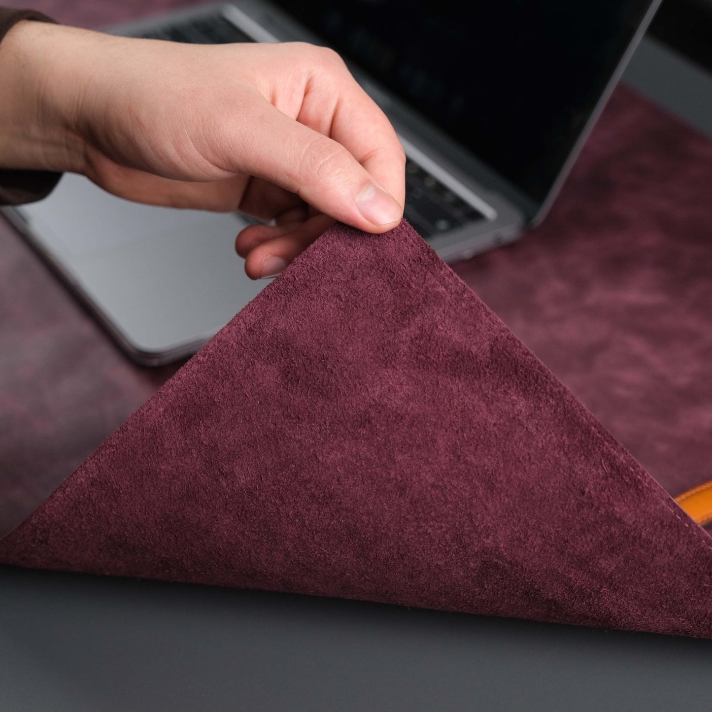 Jersey Purple Leather Desk Pad for Office and Home - Concordia Style Boutique