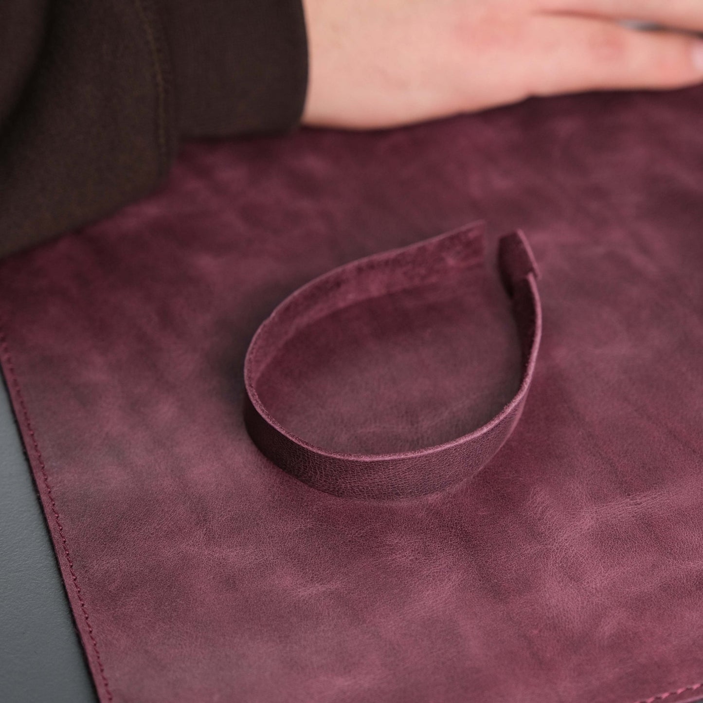 Jersey Purple Leather Desk Pad for Office and Home - Concordia Style Boutique