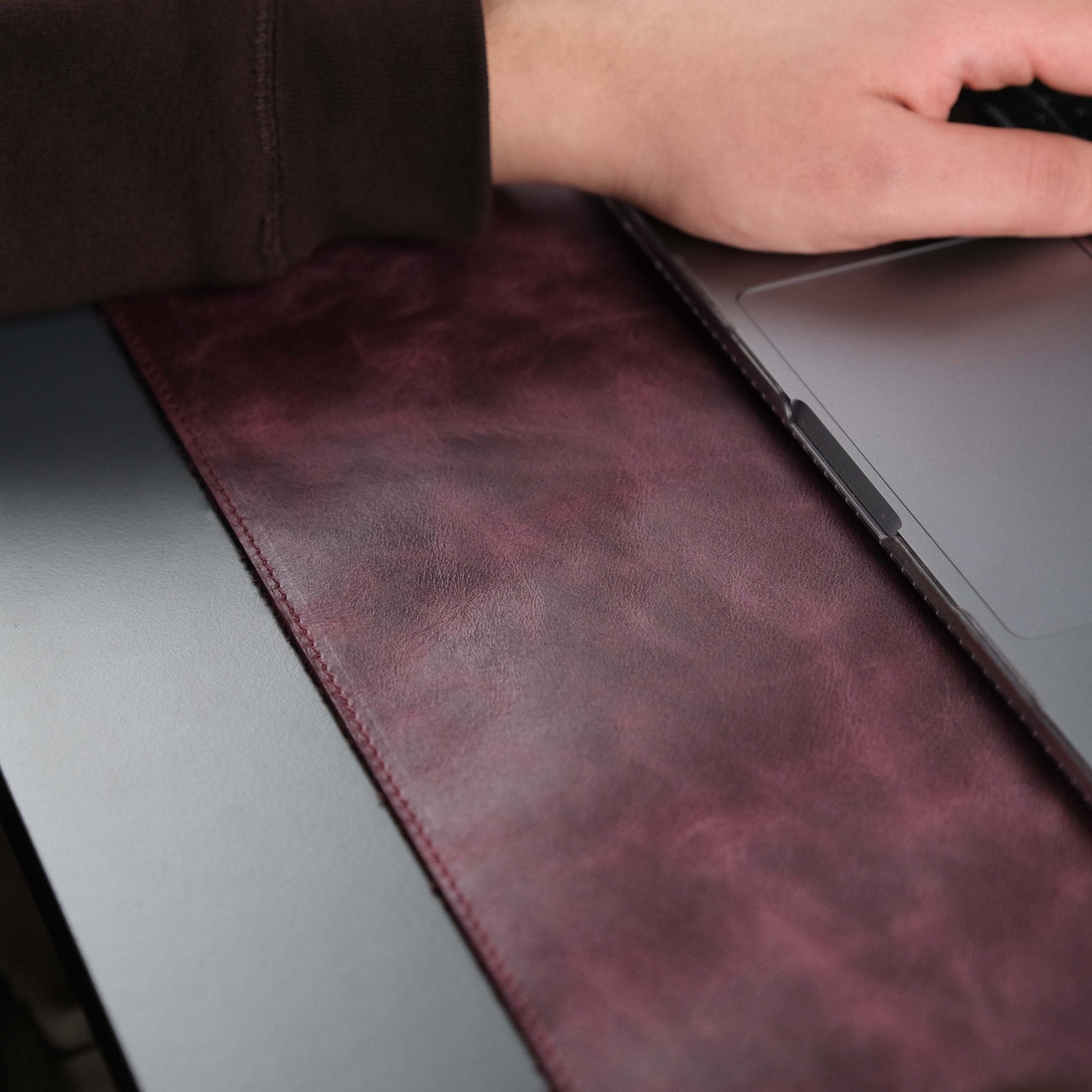 Jersey Purple Leather Desk Pad for Office and Home - Concordia Style Boutique