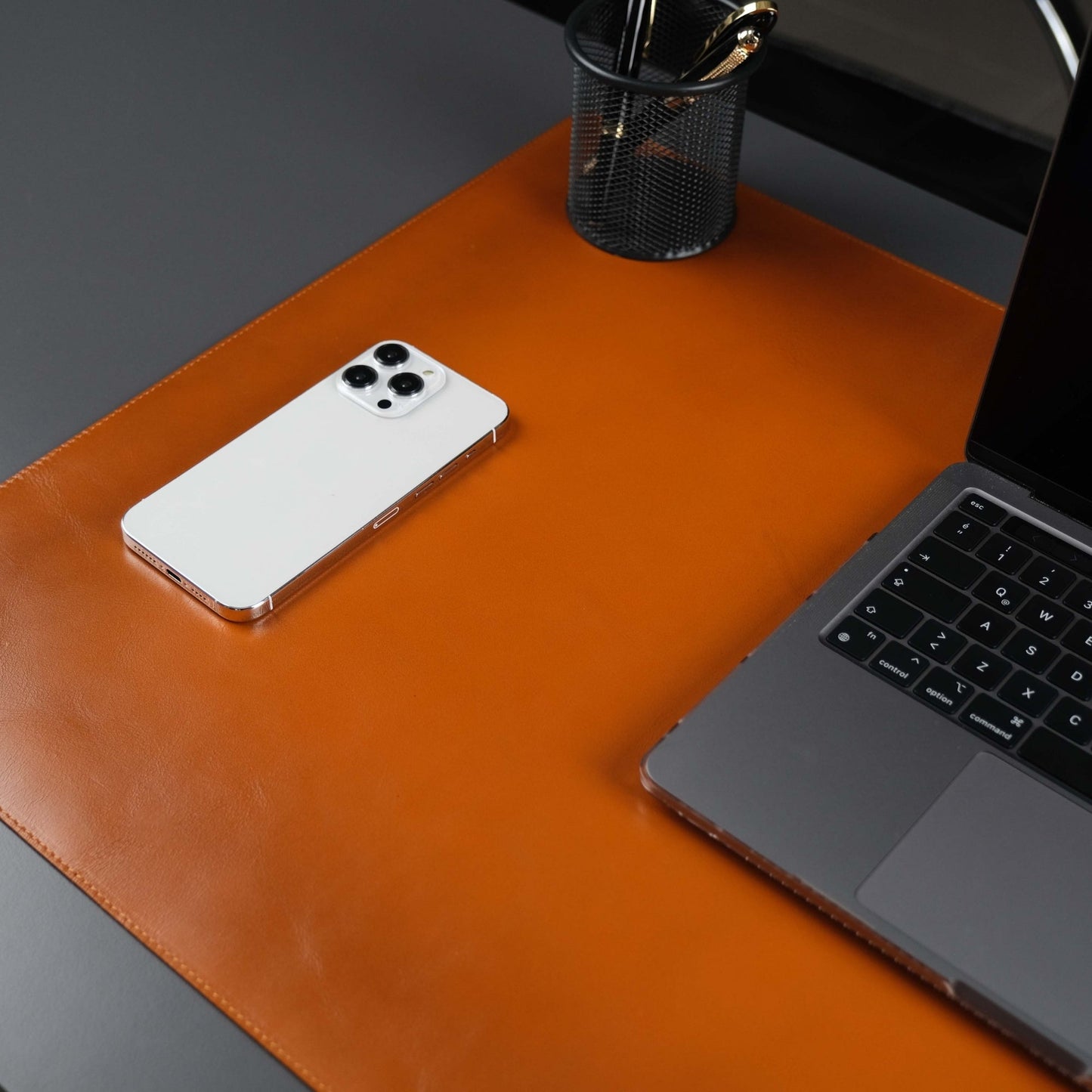 Jersey Tan Leather Desk Pad for Office and Home - Concordia Style Boutique